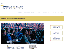 Tablet Screenshot of embracethetruth.org